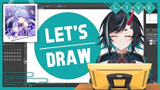 『 🔴 Let's Draw 』นั่งวาดสาวปีกไก่『 QQill 』