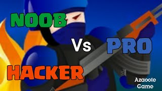 NOOB Vs PRO Vs HACKER - 2D Strike screenshot 5