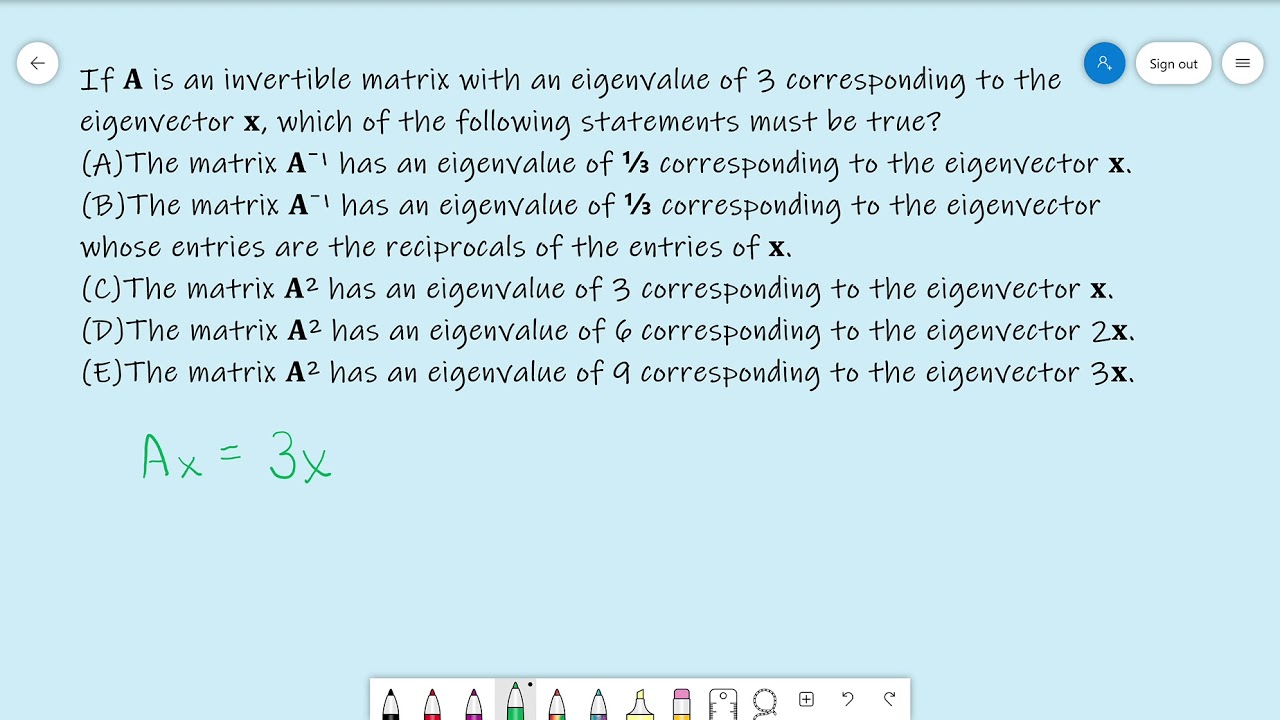 cracking-the-gre-math-subject-test-linear-algebra-18-easy-youtube