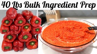 How to NATURALLY PRESERVE Red Bell peppers for 6 months! Bulk ingredient prep for easy meals by Mansa Queen 1,456 views 1 year ago 11 minutes, 58 seconds