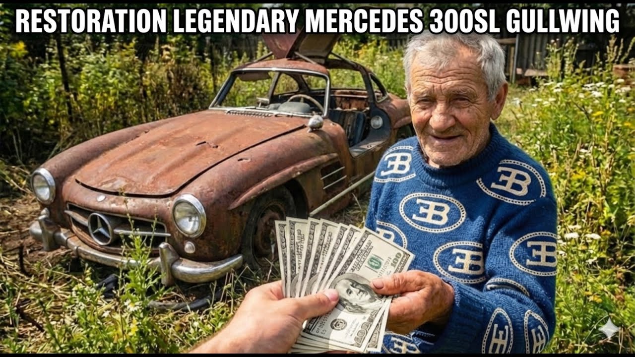 ASMR - Restoration Rescuing a Legendary Mercedes 300SL Gullwing After 40 Years