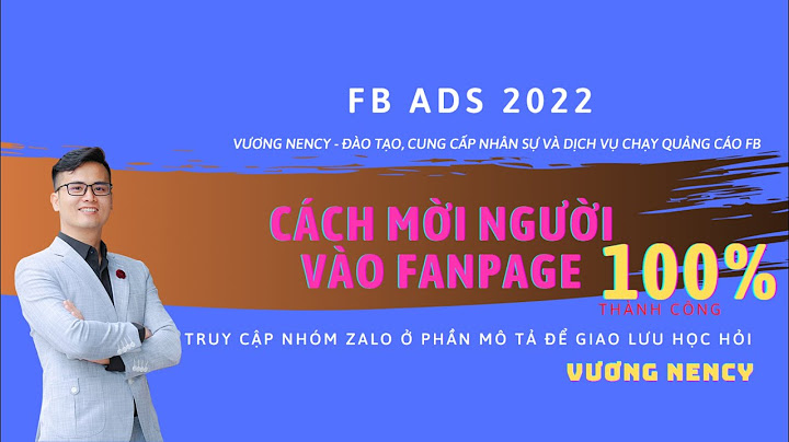 Cách vào fanpage