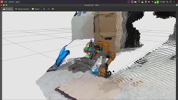 OpenMANIPULATOR-X with MoveIt and RGBD pointcloud from an Intel Realsense D435i