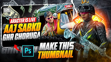 Make This New Bgmi Live Stream Thumbnail In Pscc 🔥#BGMI  New Trending Live Stream thumbnail