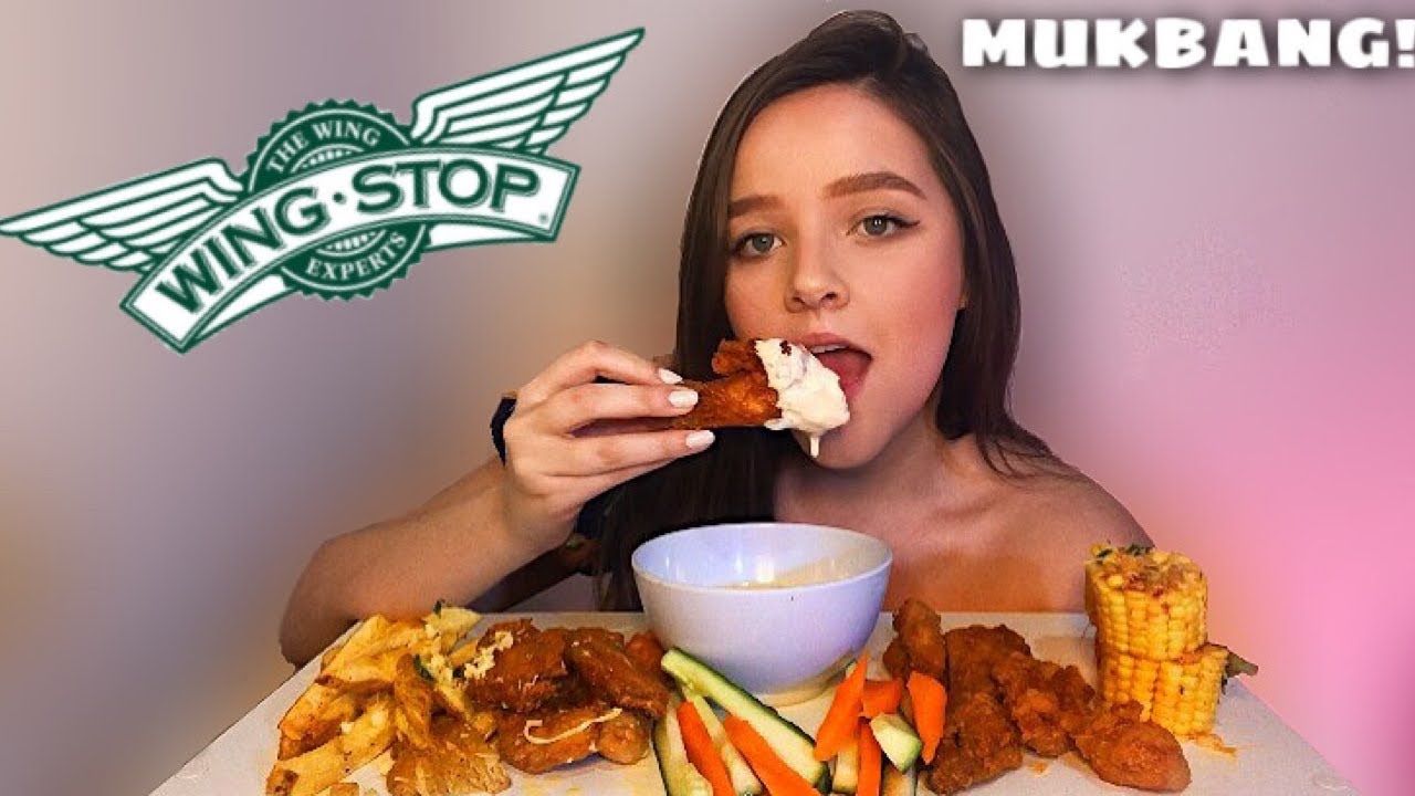 WINGSTOP MUKBANG! (FEITO EM CASA) *HOMEMADE* EATING SOUNDS