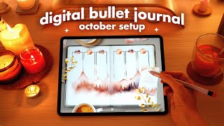 Digital Bullet Journal Setup ✨ October 2023 / using GoodNotes 6