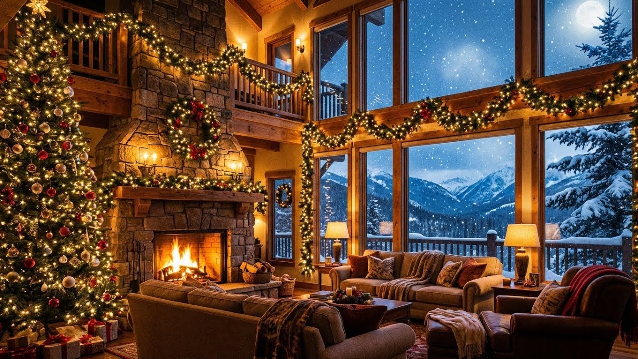 Christmas Evening Jazz Ambience 🎄🎷 | Calm, Cozy & Relaxing