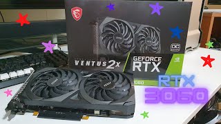 MSI RTX3060 VENTUS 2X OC / Unboxing