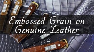 Обзор часовых ремешков RIOS из коллекции Embossed Grain on Genuine Leather