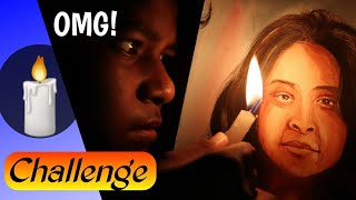 Candle light Drawingchallenge1st time on YouTube/drawing with candlelightSubhojit Mondal #Art