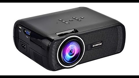 Everycom X7 LED Projector Full HD 1080P Support, Compatible with Smartphone, TV Stick, Home Theatre