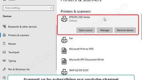 How to install Epson L382 printer driver manually in Windows 10