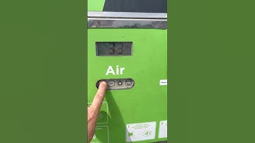 How to check tire pressures at a fuel station forcourt #tutorial #help #fyp