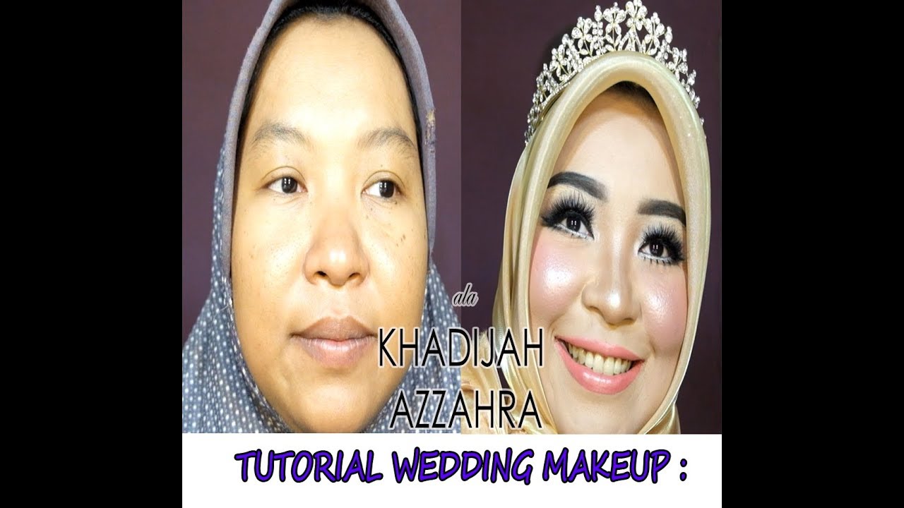 Tutorial Wedding Makeup Ala Khadijah Azzahra Produk Local Dan