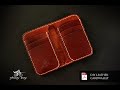 Making minimalist leather wallet + PDF pattern