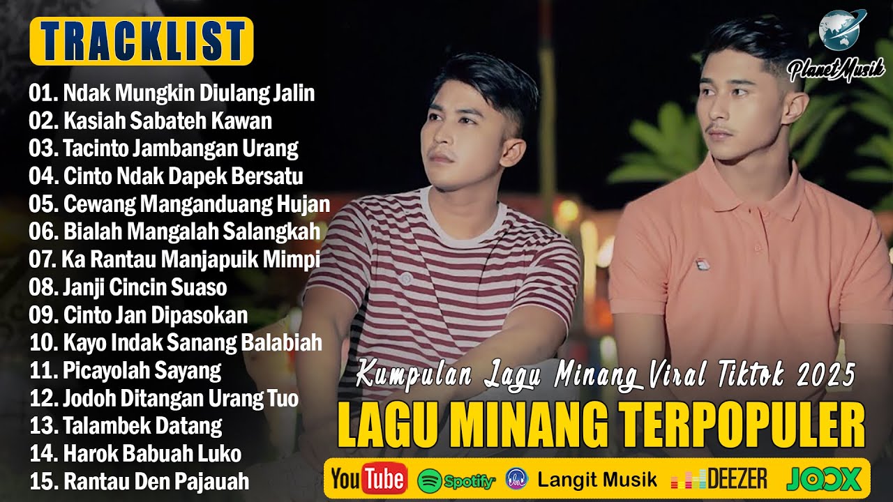 Lagu Minang Terbaru 2025 - Pop Minang Hits Enak Didengar 2025 Terpopuler Saat Ini