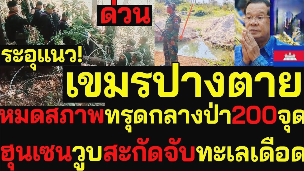 เขมรปางตาย! แนวรบทรุดกลางป่ากว่า 200 จุด ฮุนเซนวูบ สะกัดจับทะเลเดือด