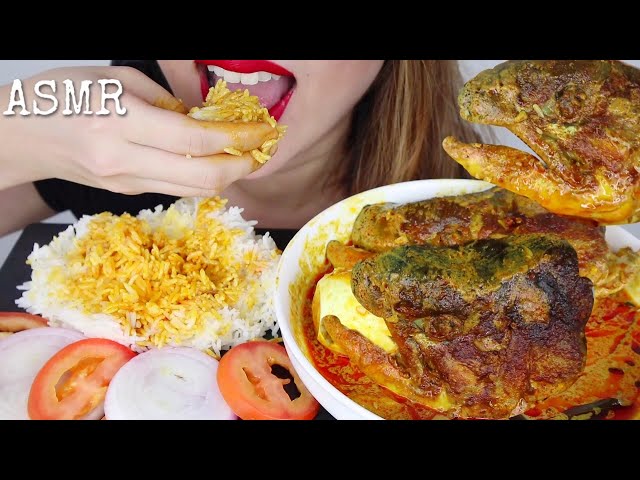 ASMR SALMON CURRY FISH HEAD, RICE, EGG | MAKAN KARI KEPALA IKAN | EATING SOUNDS | FOODIELICIOUS ASMR