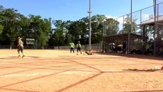 Celebrity GMac pitching with Big Country making the diving catch! Wealth