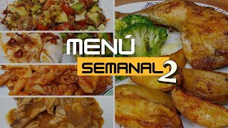 MENÚ SEMANAL 2 ECONÓMICO Y SALUDABLE! RECETAS FÁCILES PARA TODA LA SEMANA