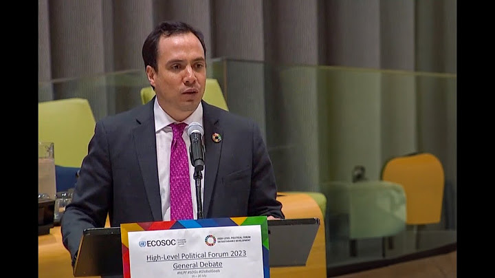 Intervención de México en el debate general del Foro Político de Alto Nivel 2023