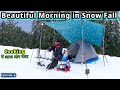 Camping in Snow Fall  | Camping in India | #ridingwithpeace