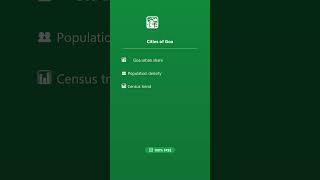🏙️ Goa Urbanization — SarkarData Govt Data App #Shorts