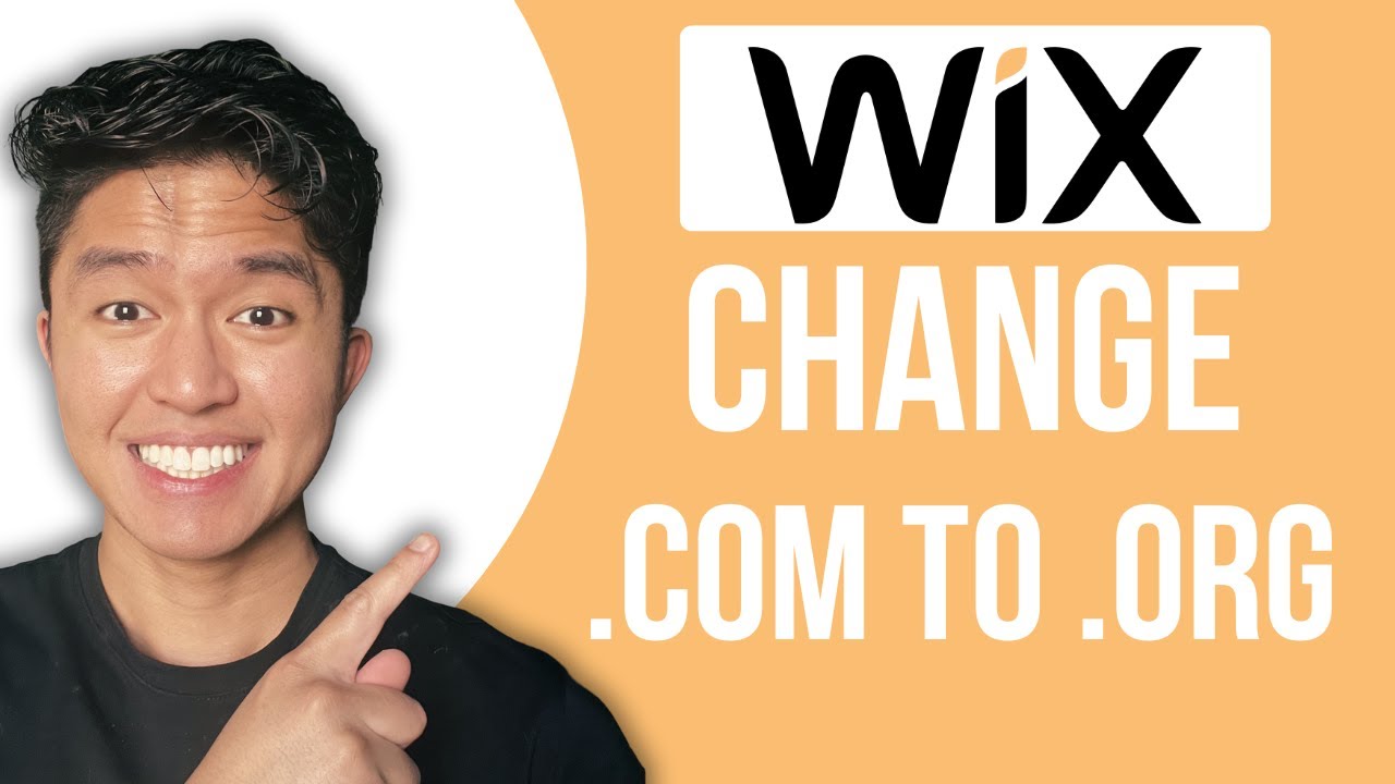 Как изменить COM на ORG в Wix