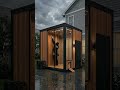 Stray Cats Found the Perfect Tiny Home 🐈🏡 Rainy Day #shorts