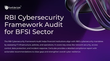 RBI Cybersecurity Framework Audit for BFSI Sector | Stay Compliant. Stay Secure
