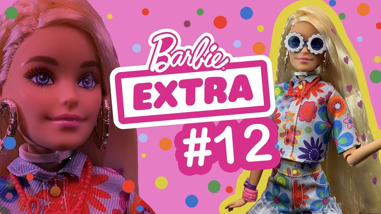 ¡UN LOOK MUY DIVERTIDO! 🤩 | Muñeca Barbie Extra #12 ¡Unboxing y revisión! 🌼❤️🩵