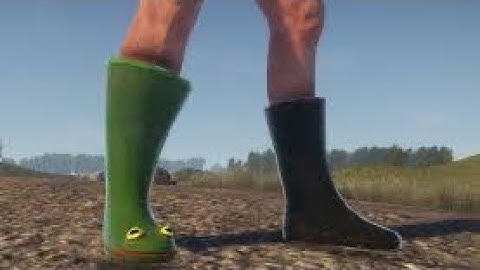 Silent frog boots counter raid with revolver - Rust Console Edition