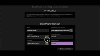 Tiki Toki Online Timeline Creator