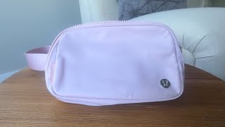Lululemon Everyday Belt Bag in Pink| What Fits?
