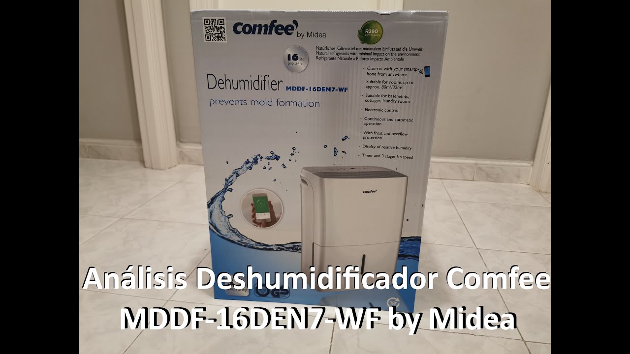 Magnifique COMFEE Déshumidificateur MDDF-16DEN7-WF élégant pour