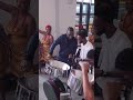 Burna Boy received by the people of Guyana with Harmonizing instrument and dance performance #shorts