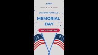 Last Call – Memorial Day Sale ends tonight!