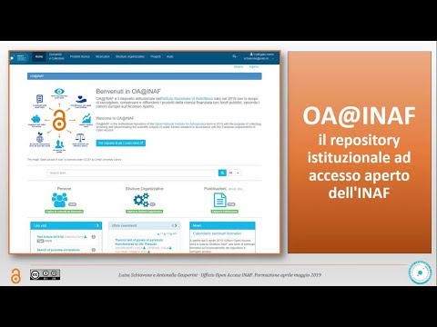 INAF Open Access, Bologna 10 aprile 2019