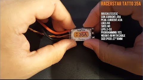 Racerstar Tattoo 35A ESC Review and Noise Testing