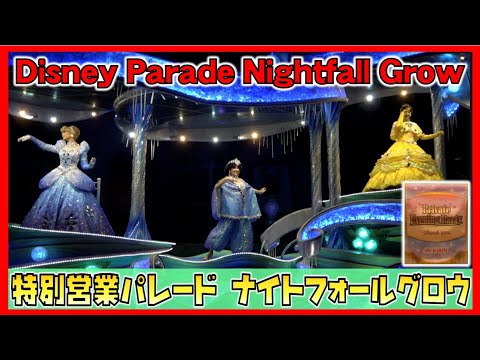 ºoº Tdl 東京ディズニーランド キリン貸切営業 プライベートイブニングパーティー ナイトフォールグロウ Tokyo Disneyland Nightfall Frow Parade Youtube