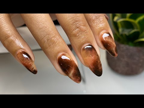 HOW TO: Tortoise Shell Nails - YouTube