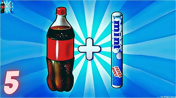 Drop And Explode: Soda Geyser - Coca cola and mint experiment Gameplay | Walkthrough Gameplay Part 5