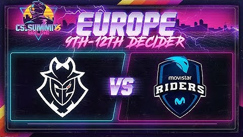 G2 vs Movistar Riders (Mirage) - cs_summit 6 Online: EU Playoffs - Game 3