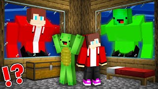 JJ and Mikey HIDE from SCARY MUTANTS JJ Mikey Family in Minecraft Challenge by Maizen