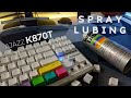 SPRAY LUBED | Ajazz K870T | MODS | TYPING SOUND TEST | CHILL MUSIC