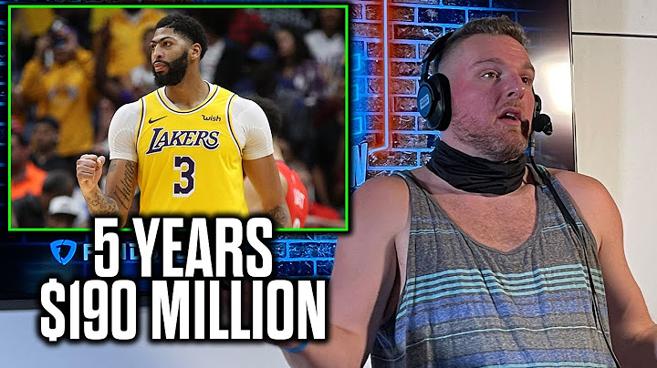 Pat McAfee Reacts To Anthony Davis' 5 Year $190M Contract