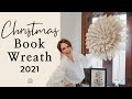 Old Book Pages Christmas Wreath 2021 | Christmas Decorations DIY