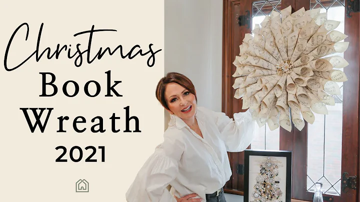 Old Book Pages Christmas Wreath 2021 | Christmas D...