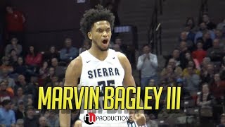 Marvin Bagley III #2 NBA Draft Pick Official Highlights | Sierra Canyon \& Drew League