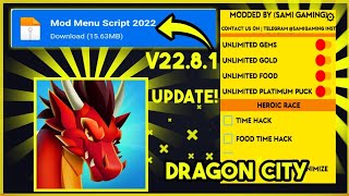 ✅TUTORIAL✅Dragon City Mod Apk 2022 Gameplay🔥Unlimited Gems Food Gold Dragon City Mod Apk Menu screenshot 5